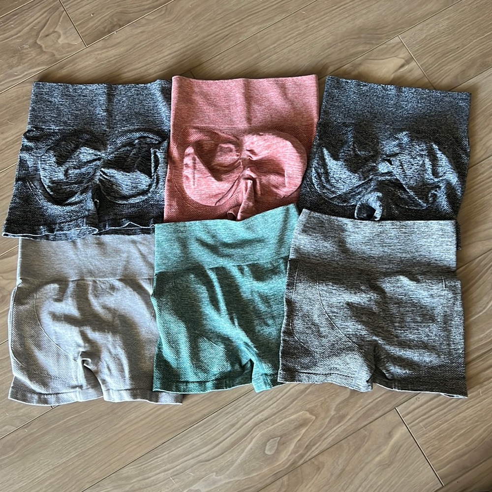 SHEIN Wide Waistband Sports Shorts Bundle (6 pairs)
